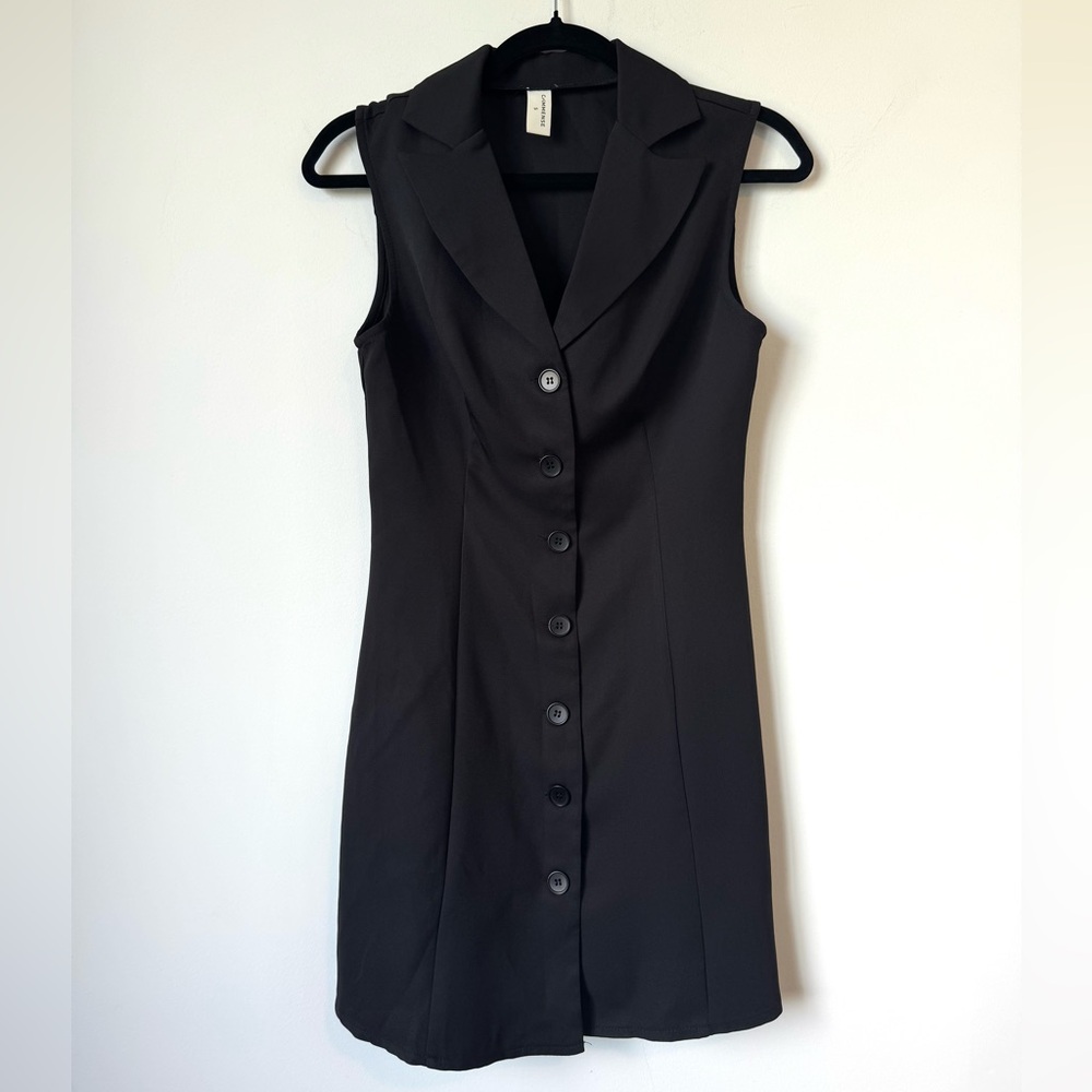 Commense Black Button Down Blazer Dress - Size S - Picture 4 of 8